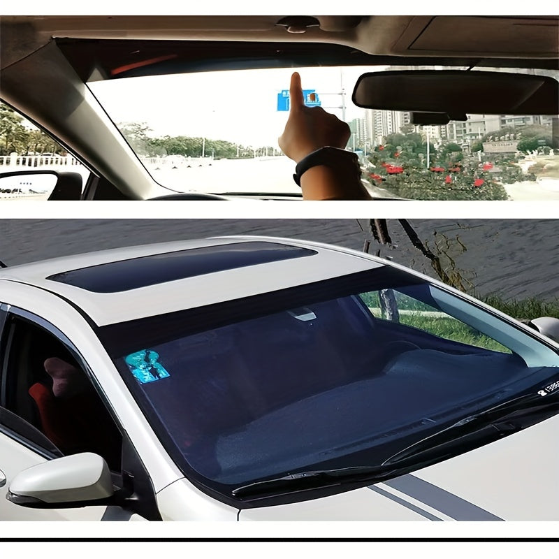 Black Sunshade Car Stickers for Front and Rear Windshields PVC Privacy Window Cover