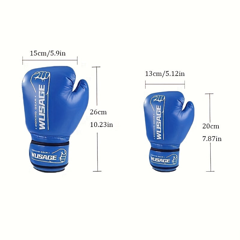 Boxing Gloves for Men Women Muay Thai Kickboxing MMA Sparring Heavy Bag PU Material