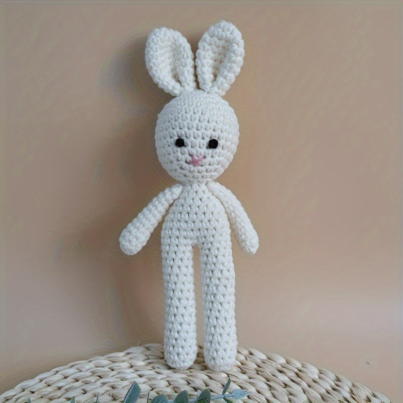 Crochet Baby Bunny Plush Toy for Infants and Toddlers