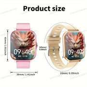 1.83-Inch Outdoor Fitness Smartwatch with Calling Messaging Music Control and Health Tracking