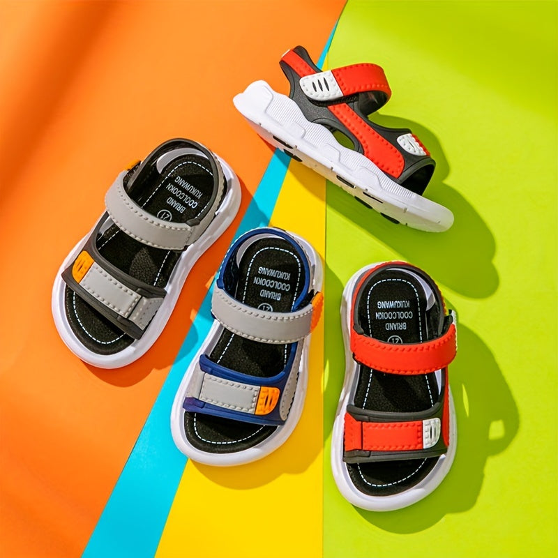 Boys' Summer Casual Sandals Low Top Stripes PVC Breathable Comfortable Outdoor Indoor