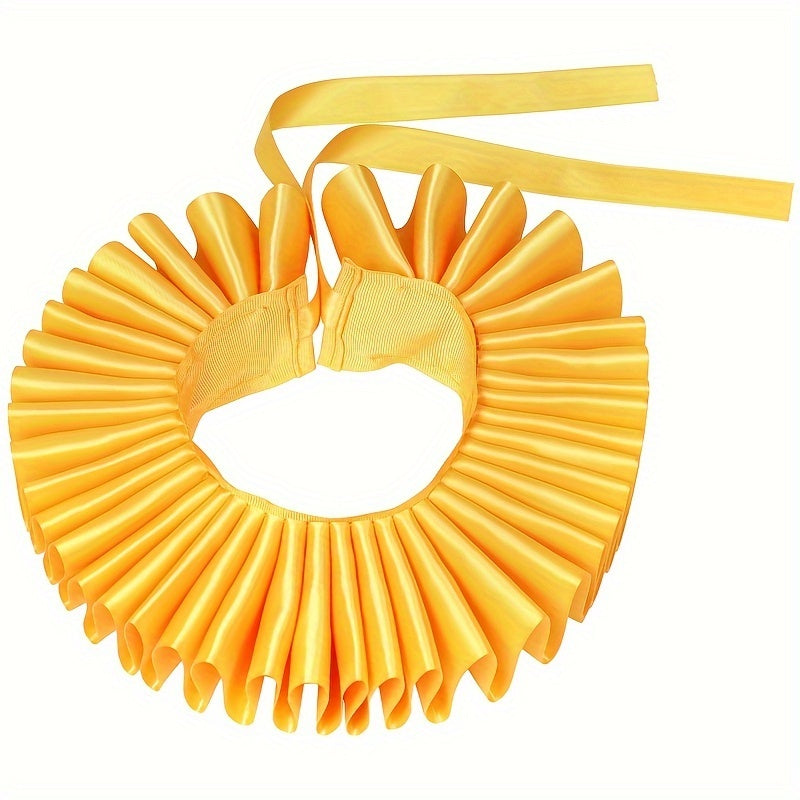 Victorian Renaissance Ruffled Collar Costume Accessory for Role-Playing and Themed Events