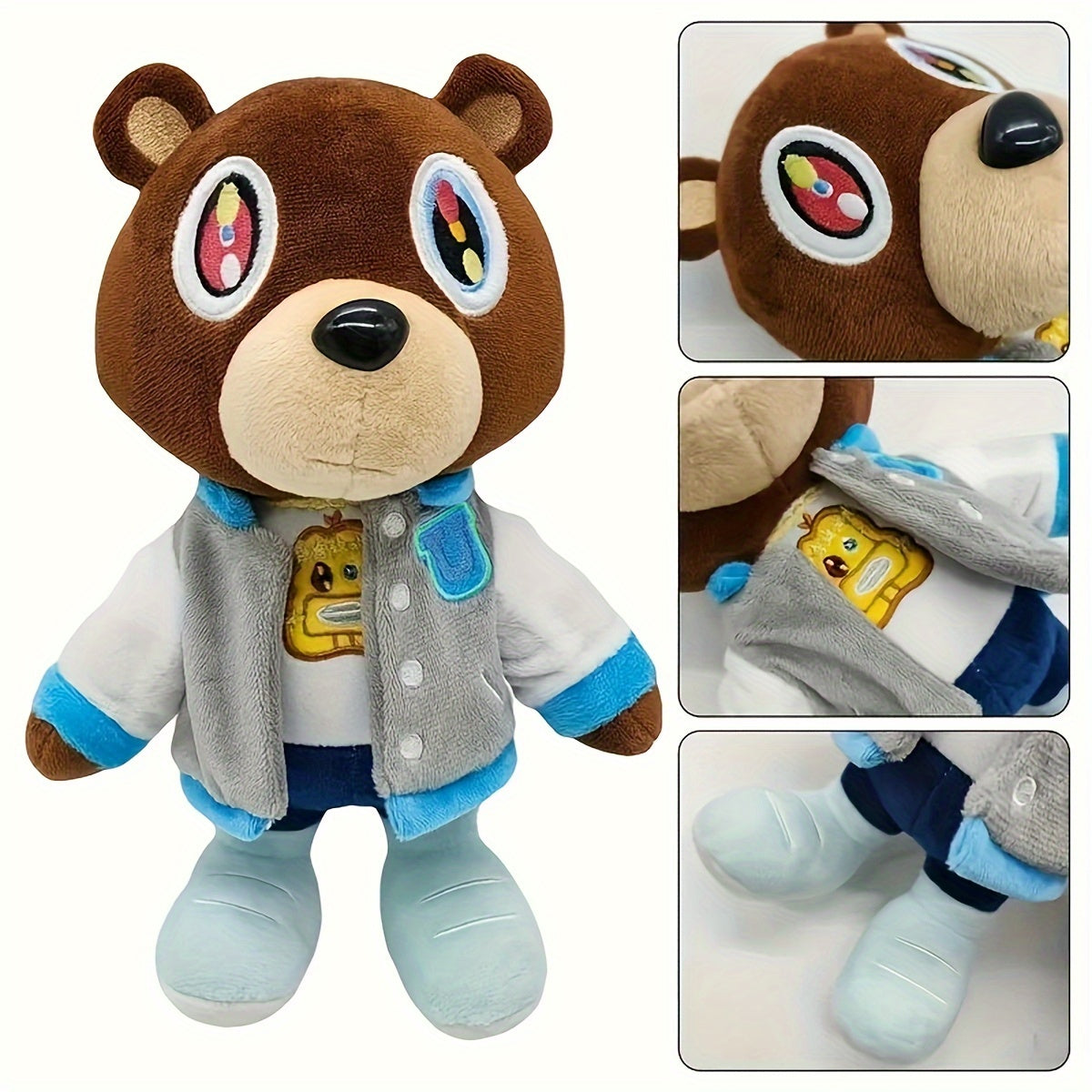 Kids' Plush Bear Toy Soft Polyester Baby Gift for Birthday or Party Favor