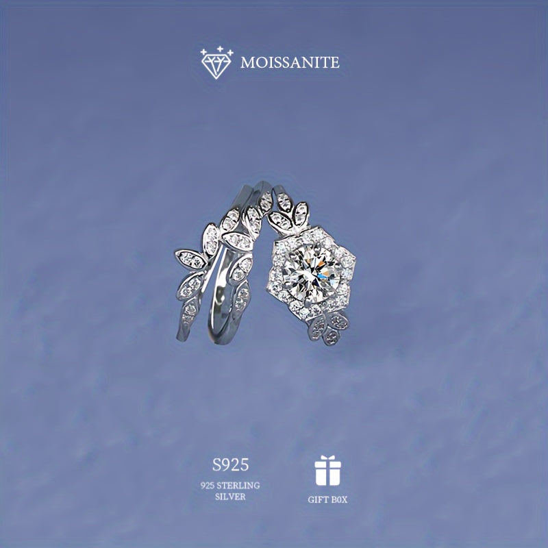 Ayollar uchun mo'ynali 1ct Moissanite Geksagon Uch Qatorli Halqa, 925 Sterling Silverdan tayyorlangan va gippoallergen. Ushbu klassik dizayn nobillik va noziklikni ifodalaydi, bu esa uni to'y taklifi uchun mukammal tanlovga aylantiradi.