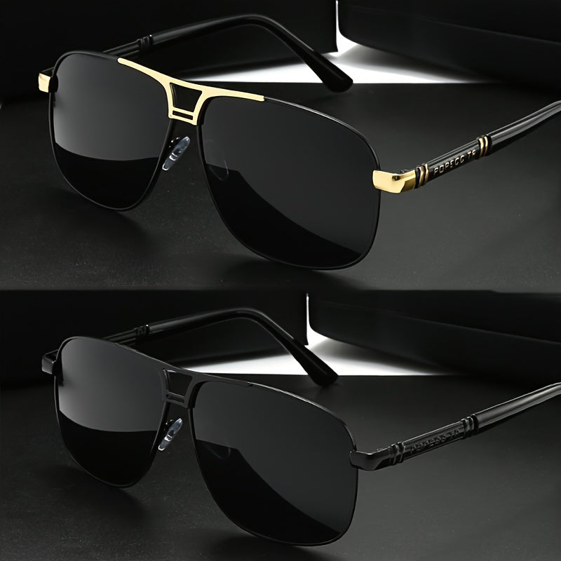 Polarized Couple Glasses for Men and Women Large Frame Driving Sunglasses for Outdoor Activities