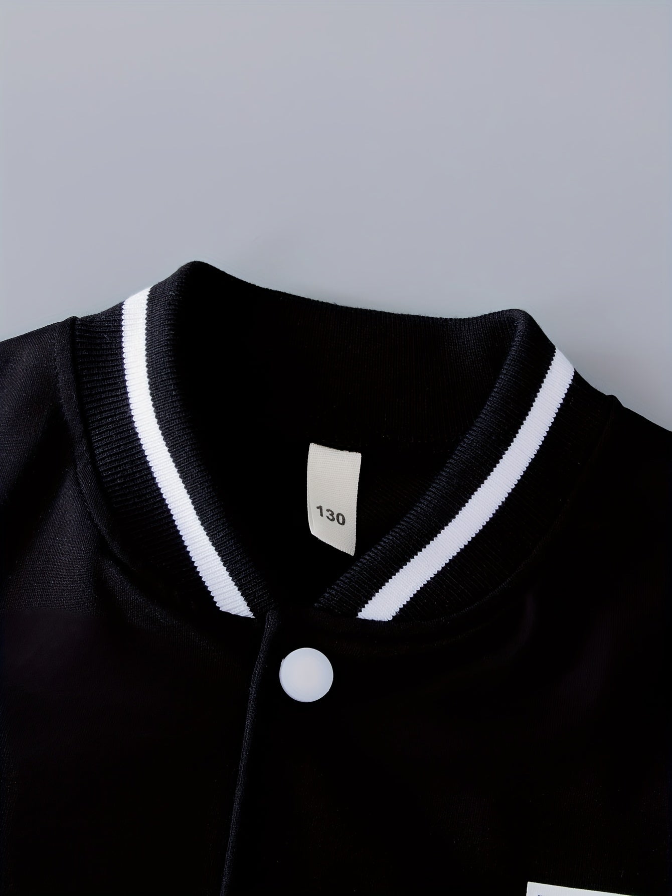 Kids Boys Letter Print Varsity Jacket and Pants Set Fall Winter Casual Clothing