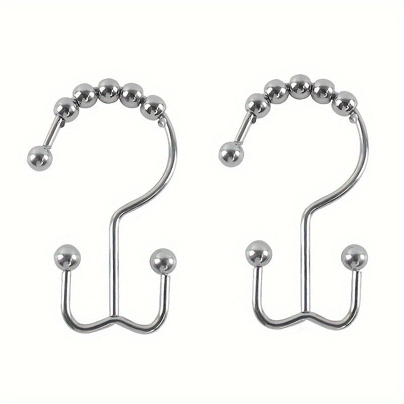 Naychali va zanglamaydigan po'latdan yasalgan ikki tomonlama dush pardasi tutqichlari - dush tutqichlari va pardalari uchun mustahkam va zanglamaydigan hammom aksessuarlari