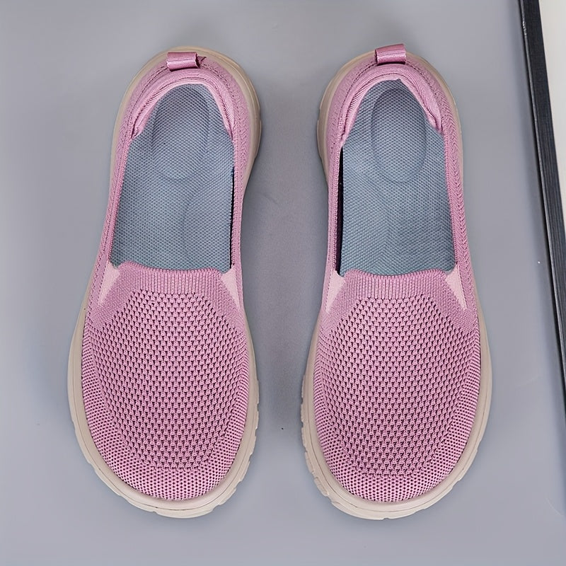 Women's Slip-On Sneakers Casual Walking Shoes Laceless Soft Sole