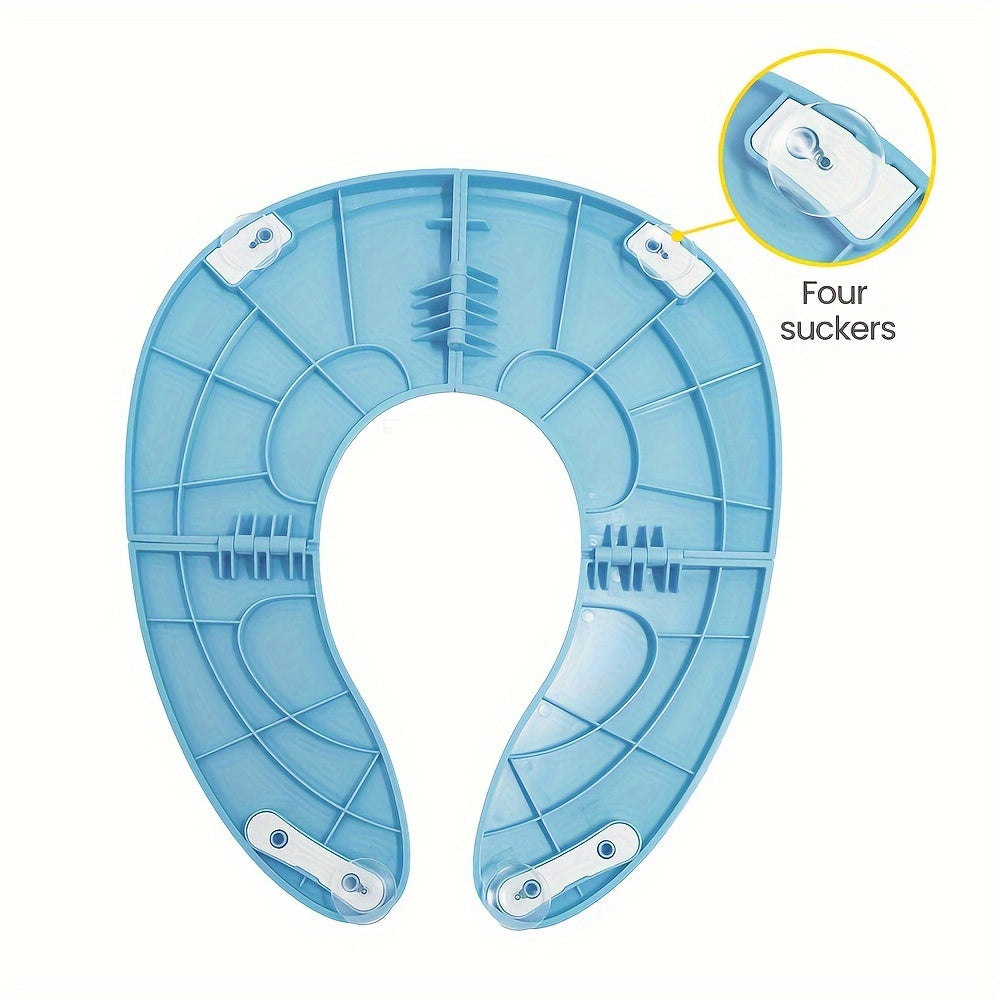 Sayohat uchun bolalar uchun portativ hojatxona stuli, sirpanmaydigan yopishqoq qisqichlar bilan