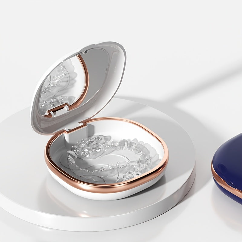 Tish taqiblarini saqlash qutisi, kichik, yopiq, bakteriyalarga qarshi, portativ tashkilotchi