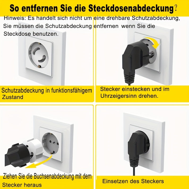 Juego de 20 cubiertas de enchufe de plástico ABS blancas para protección infantil