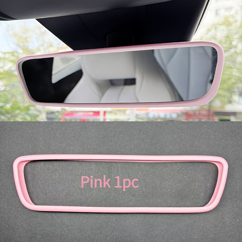 Women's Silicone Car Mirror Cover Protector Flat Oblong Multicolor Flexible