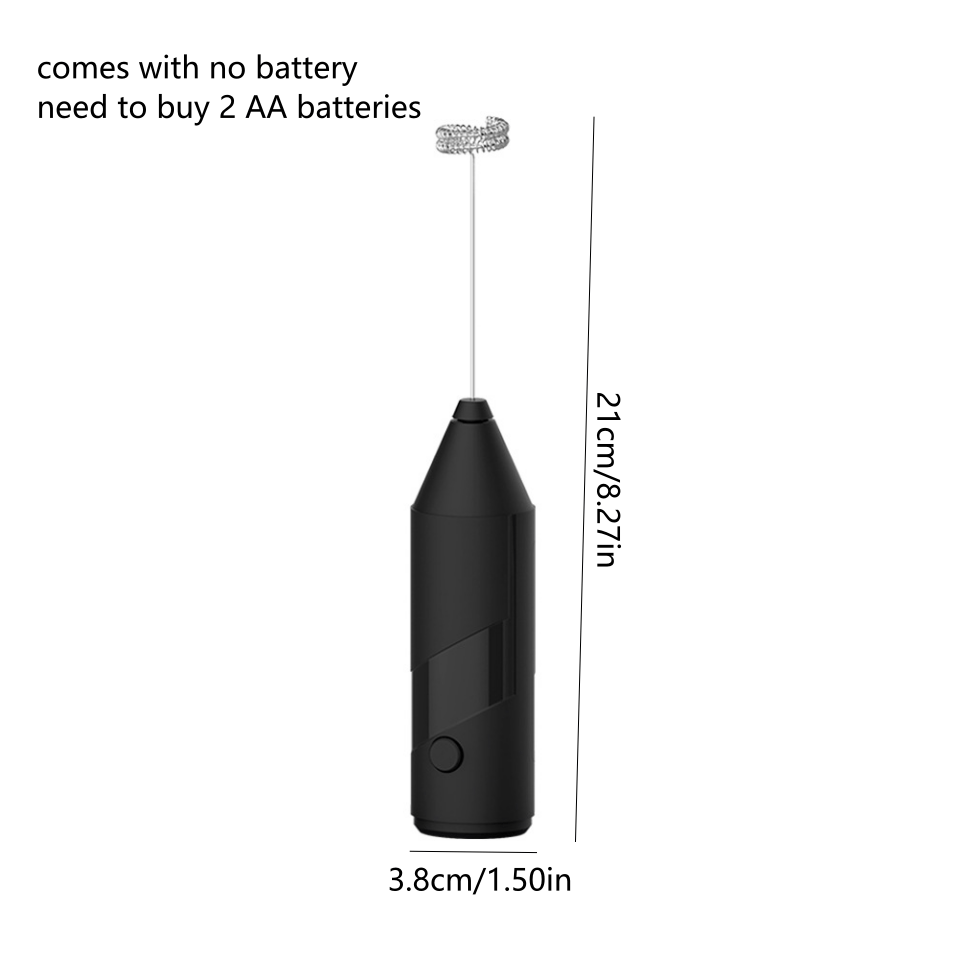 Ручной взбиватель для молока для кофе латте капучино, работающий на батарейках, компактный кухонный гаджет