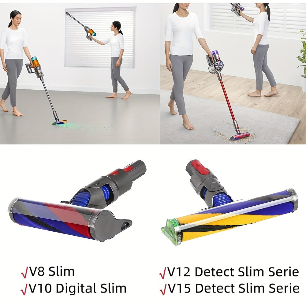 Dyson V12Slim, V15Slim, V8Slim, V10Slim, SV18, SV20, SV22 changyutgichlari uchun yumshoq cho'tka valik almashtirish - yumshoq valik aksessuarlari - 1 dona.
