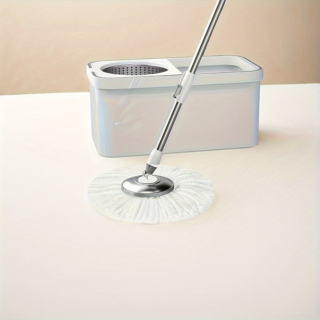 5 ta Mikroto'qima Spin Mop O'rnini Boshlash Boshliqlari - 360° Aylanuvchi, Nam va Quruq Pol Tozalash uchun Ideal, Saqlash Oson, Uy Tozalash uchun Zarur