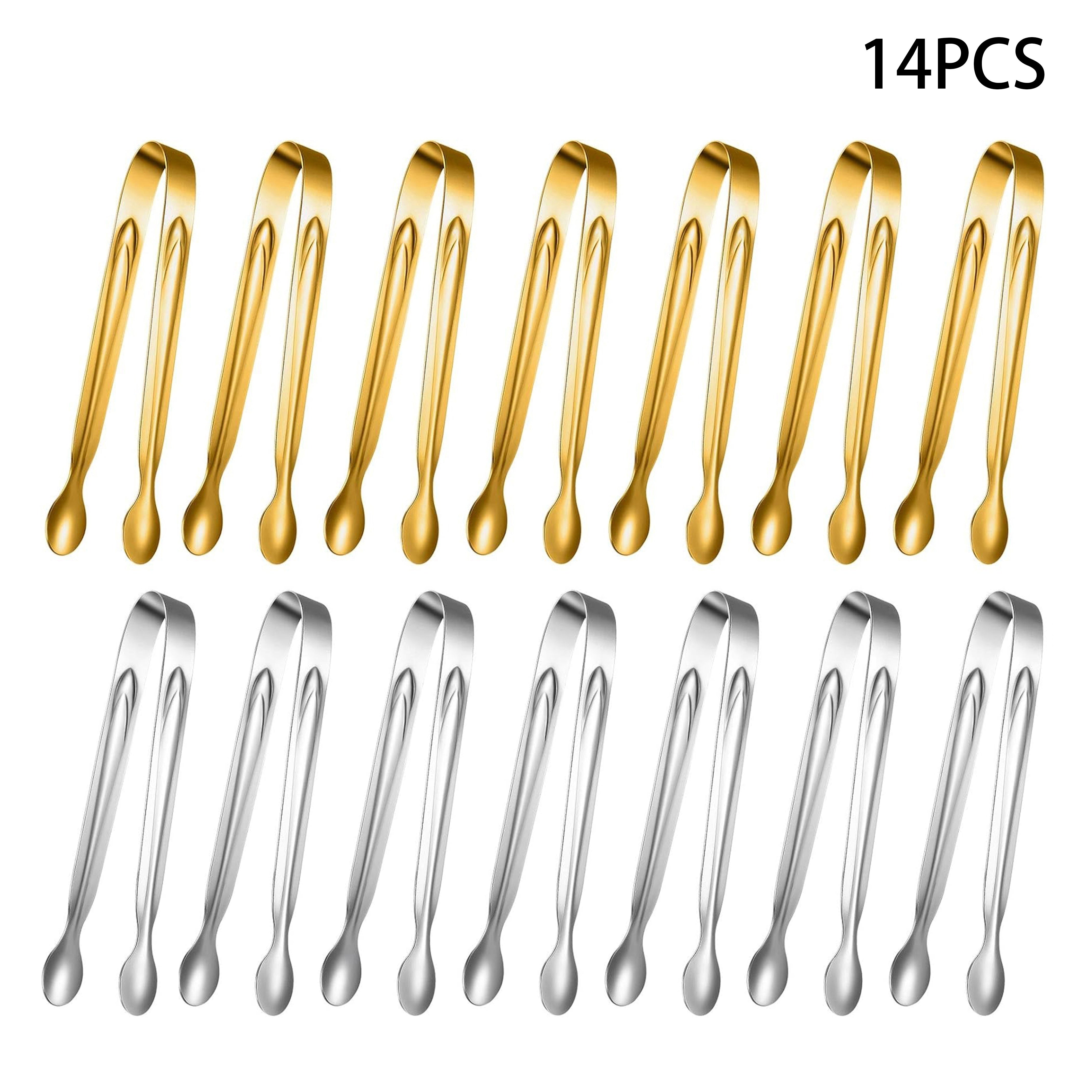 Stainless Steel Mini Tongs for Serving and Catering 10/12 Inch