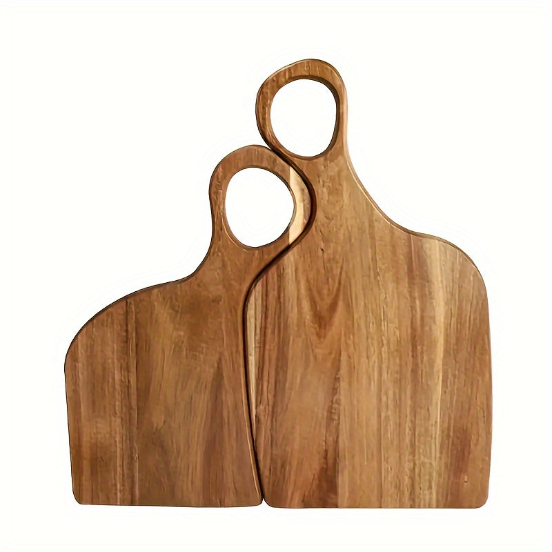 Walnut Wood Cutting Board for Steaks Bread Fruits with Handle Kitchen Use