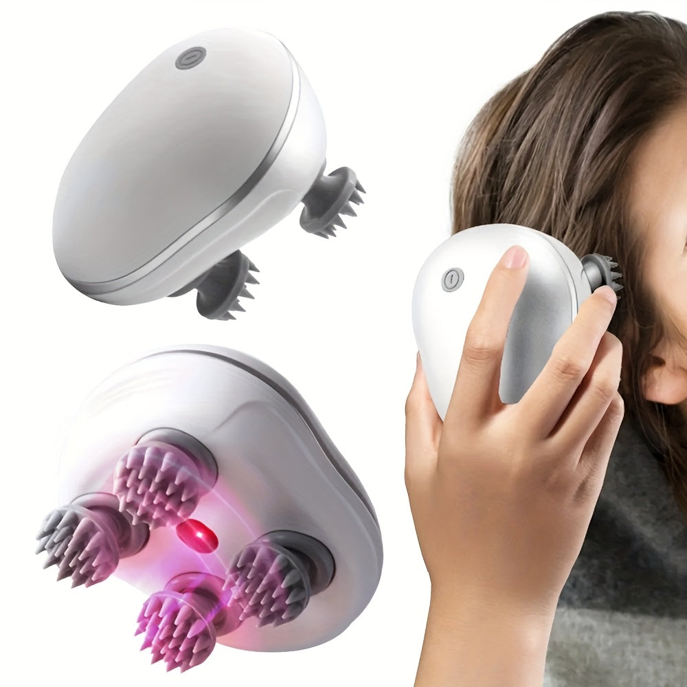 USB Rechargeable Electric Scalp Massager Full-Body Deep Relaxation 8 Tentacle 360°