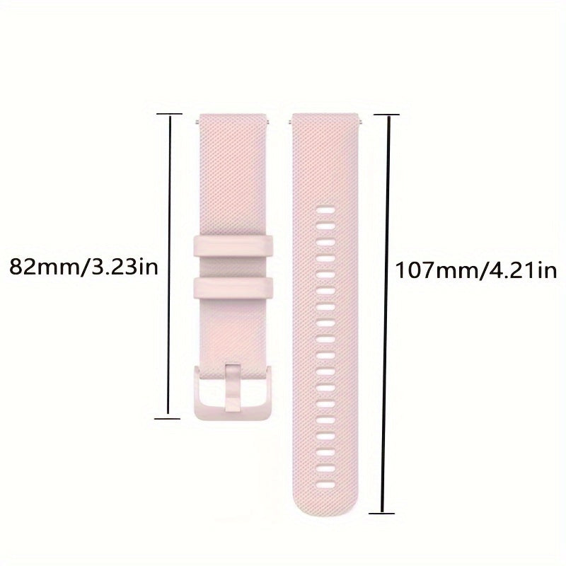 3pcs Silicone Watch Bands Compatible with Garmin Venu Vivoactive Vivomove Forerunner 18mm 22mm