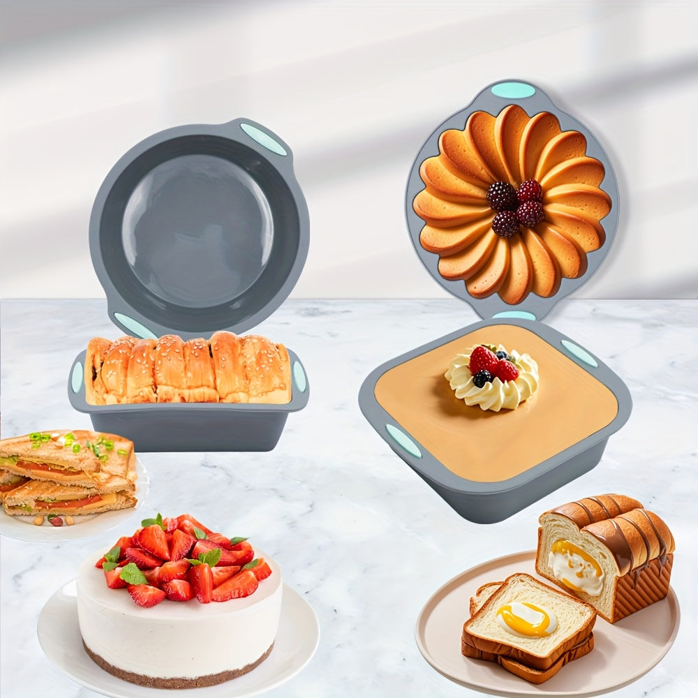 30/4pcs Small Baking Pan Set Non-Stick Cake Mould Baking Cups for Kitchen Baking