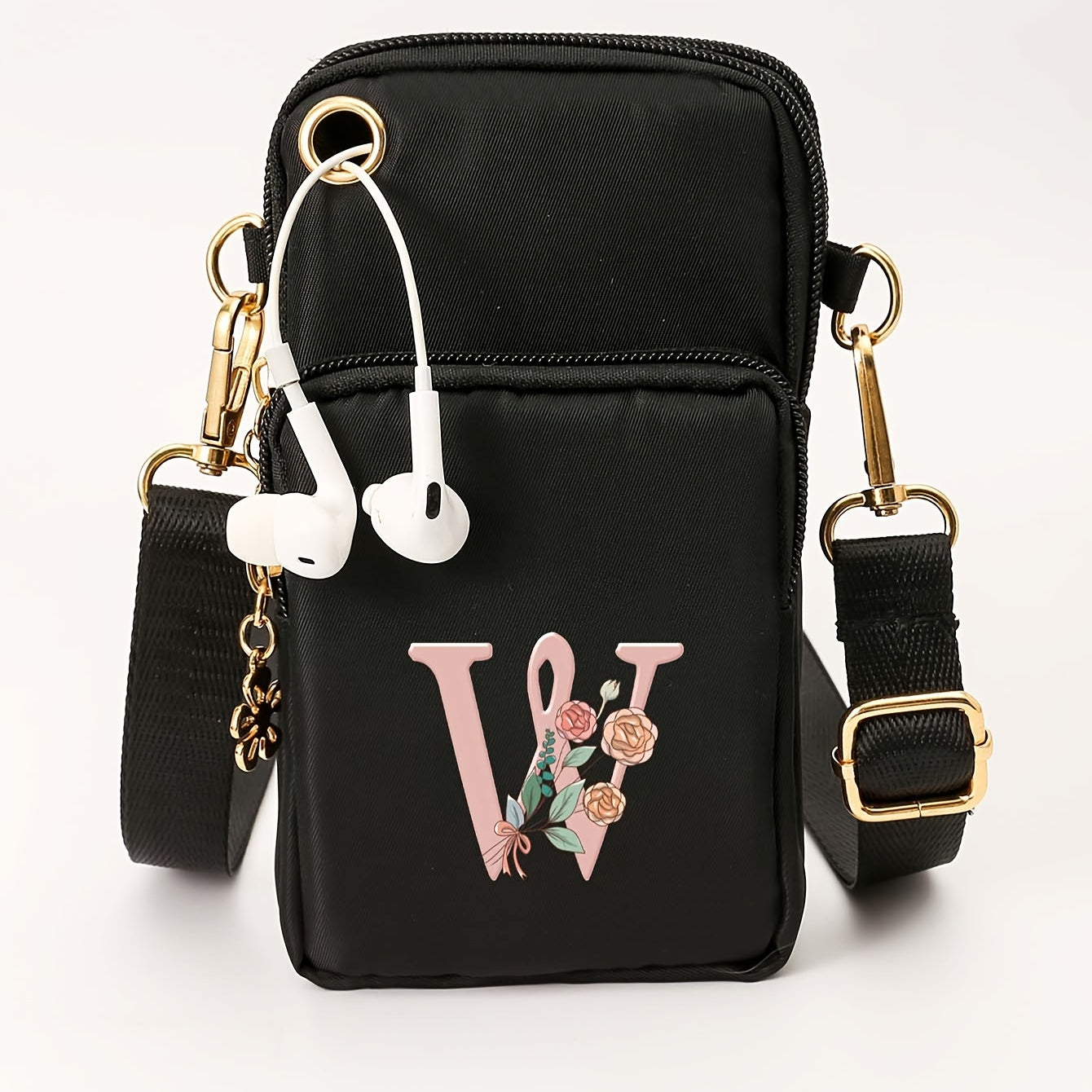 Ayollar uchun kichik yelka sumkasi, gul naqshli, kundalik ko‘p funksiyali crossbody sumka, kichik qo‘l sumkasi