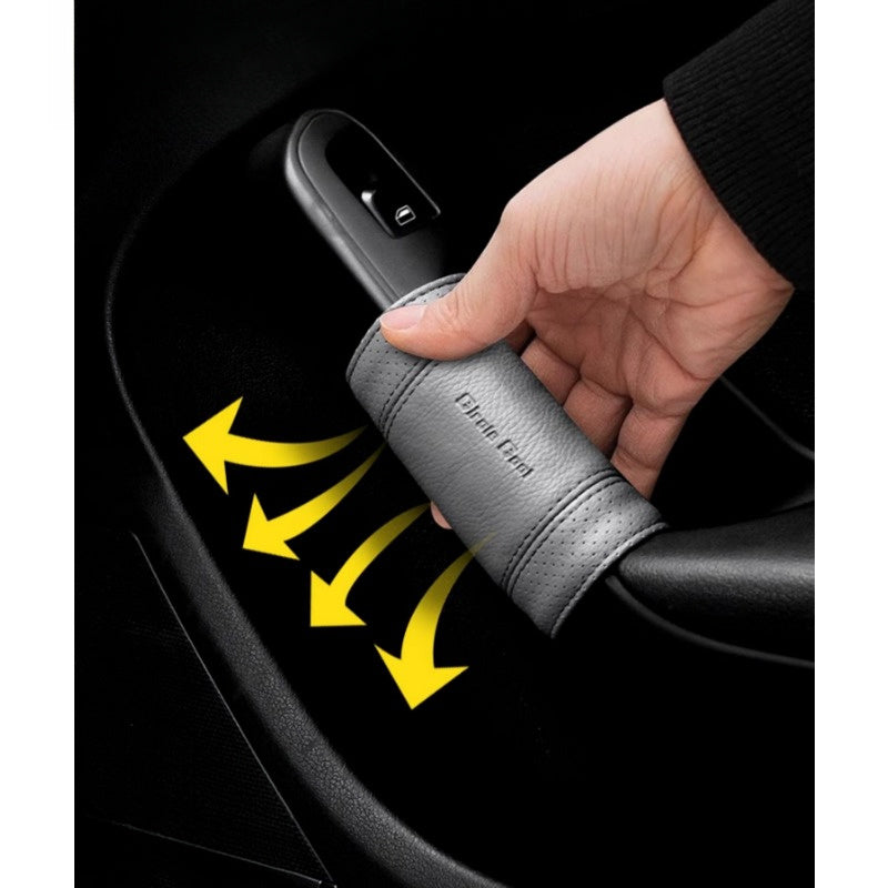Car Door Handle Covers Leather Texture Grip Four Doors Universal