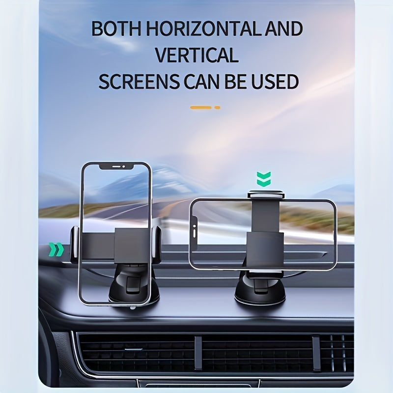 Soporte universal para teléfono de coche, ajustable y giratorio, soporte para navegación GPS