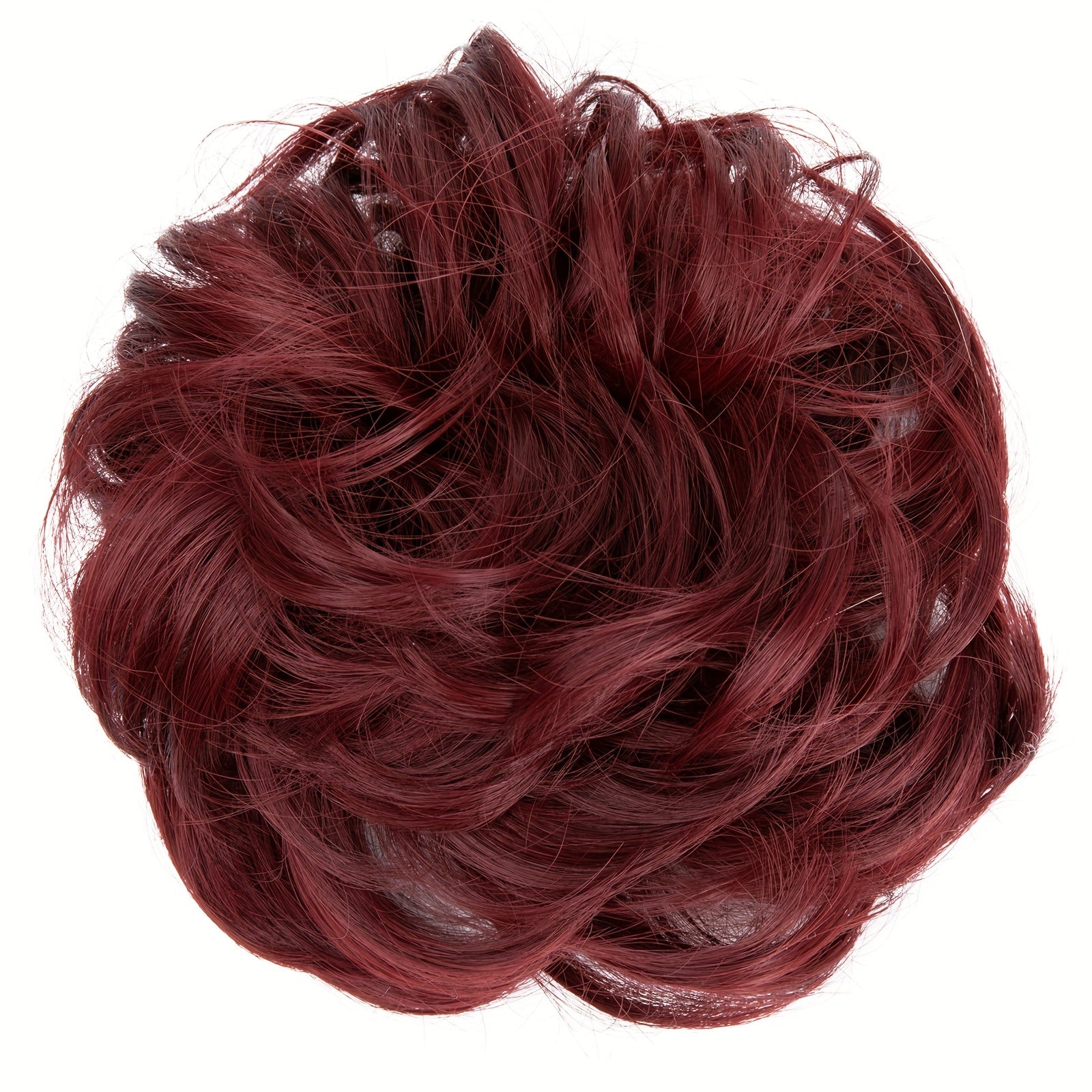 Women High-Temperature Fiber Wig with Sewn PET Hair Tie Elegant Style