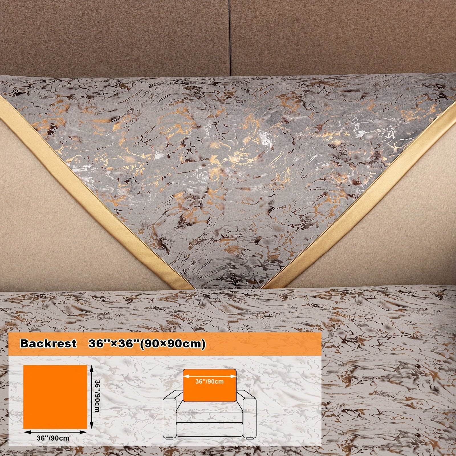 Европейский стиль чехол для дивана, универсальный чехол для всех сезонов с чехлом для подушки и защитным чехлом для подушек дивана. Подходит для различных комнат и домашнего декора.