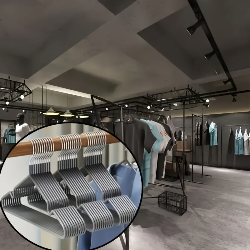 Set of 20 Heavy Duty Metal Hangers Non-Slip for Coats Suits Dresses