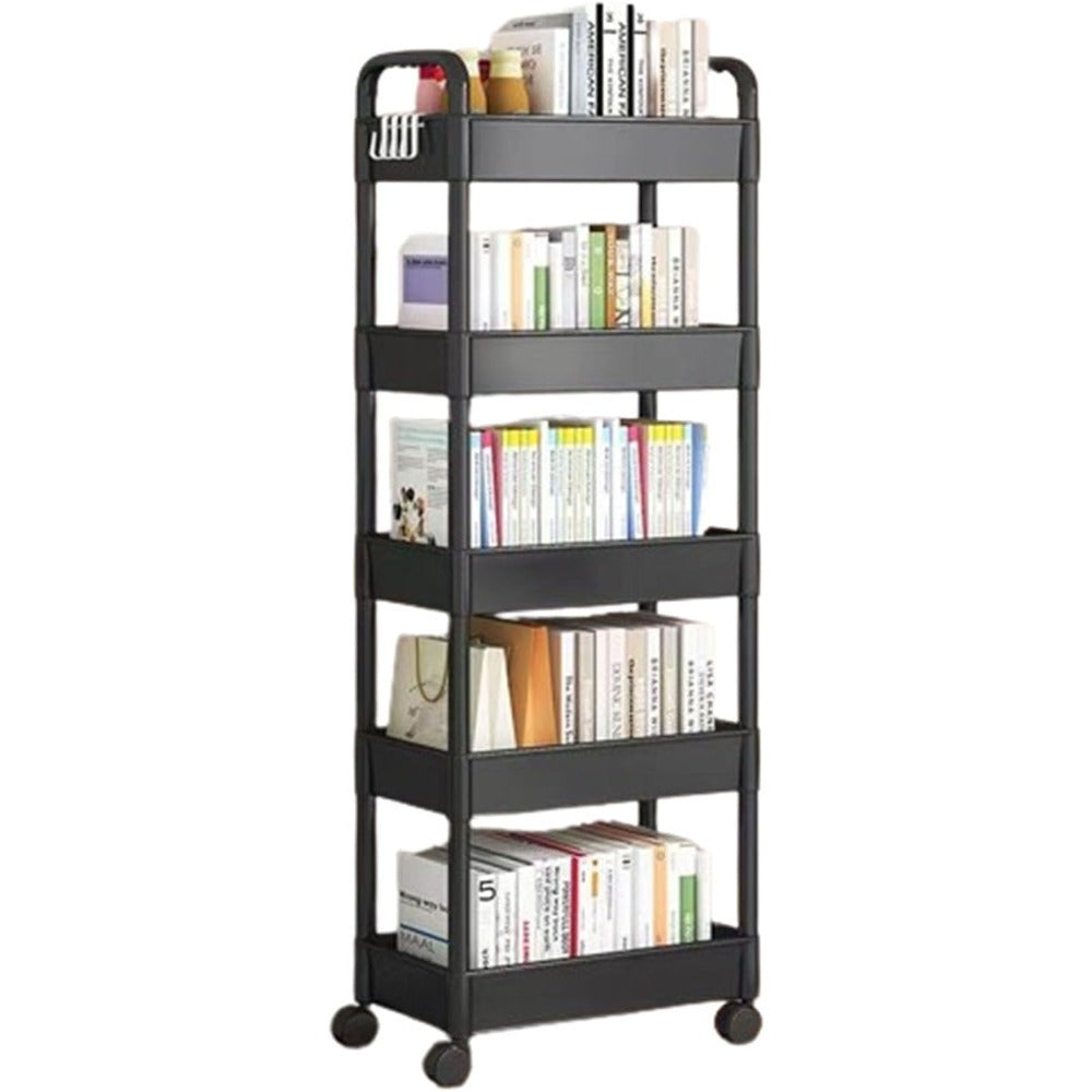 Carro de almacenamiento multifuncional con ruedas y estantes