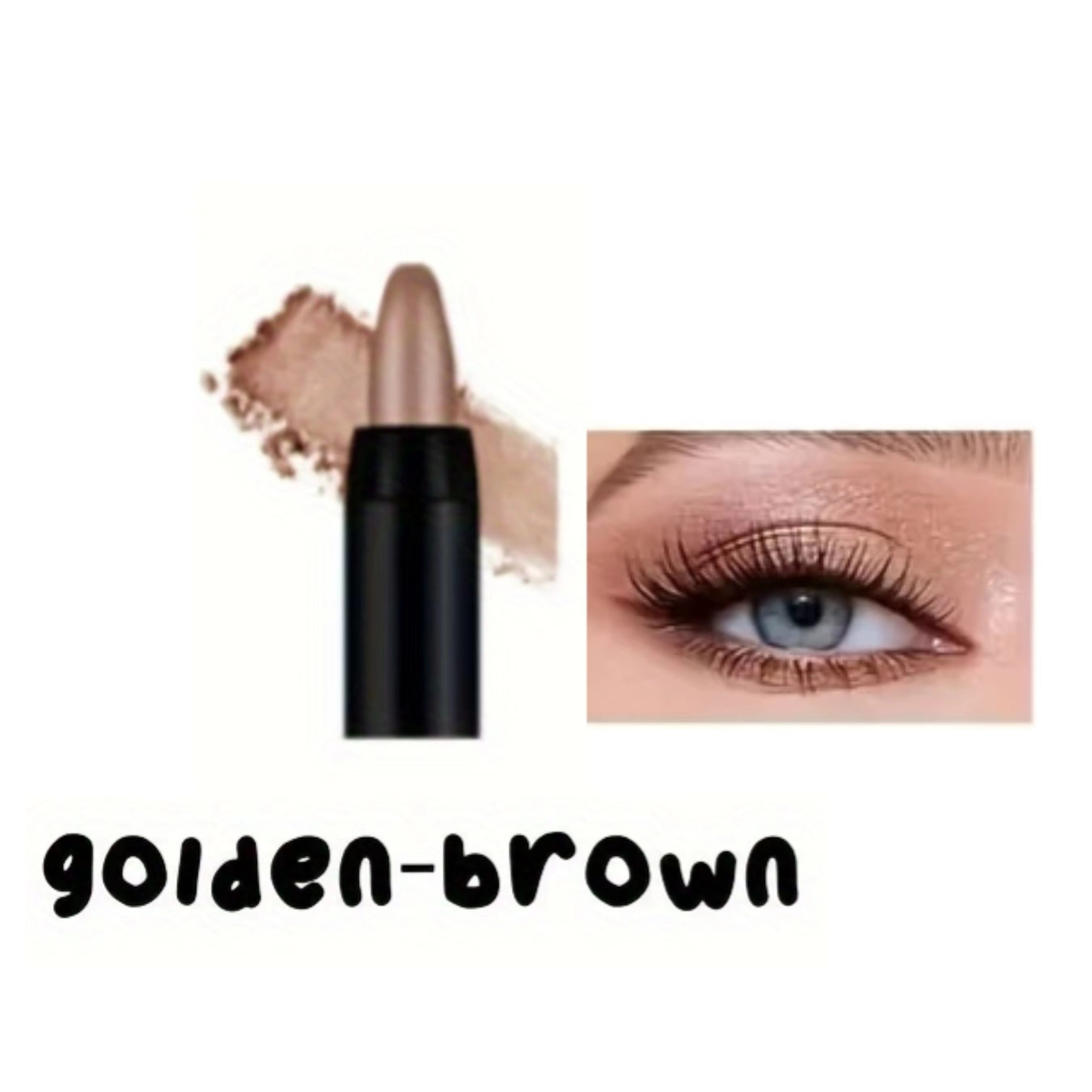 Lápiz de sombra de ojos monocromático con brillo para mujer, resistente al agua, acabado brillante, maquillaje de ojos de alta luminosidad