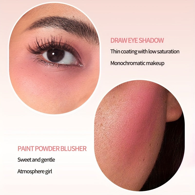 Polvo de rubor mate para mujer resistente al agua, 6 tonos, ilumina todos los tonos de piel