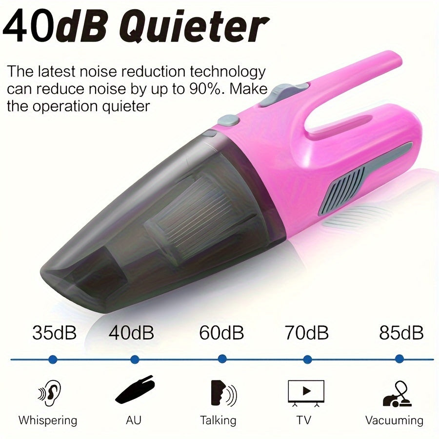 Cordless Handheld Vacuum Cleaner High Power Suction for Cars Homes Offices