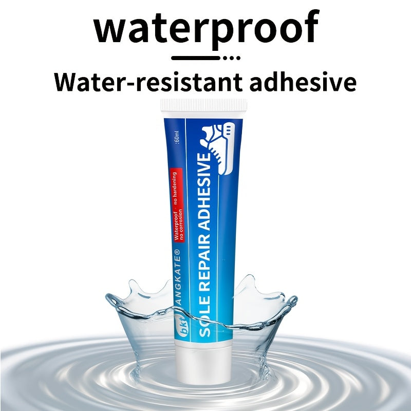 Adhesivo impermeable para reparación de calzado para suelas de goma agrietadas negro 1 botella