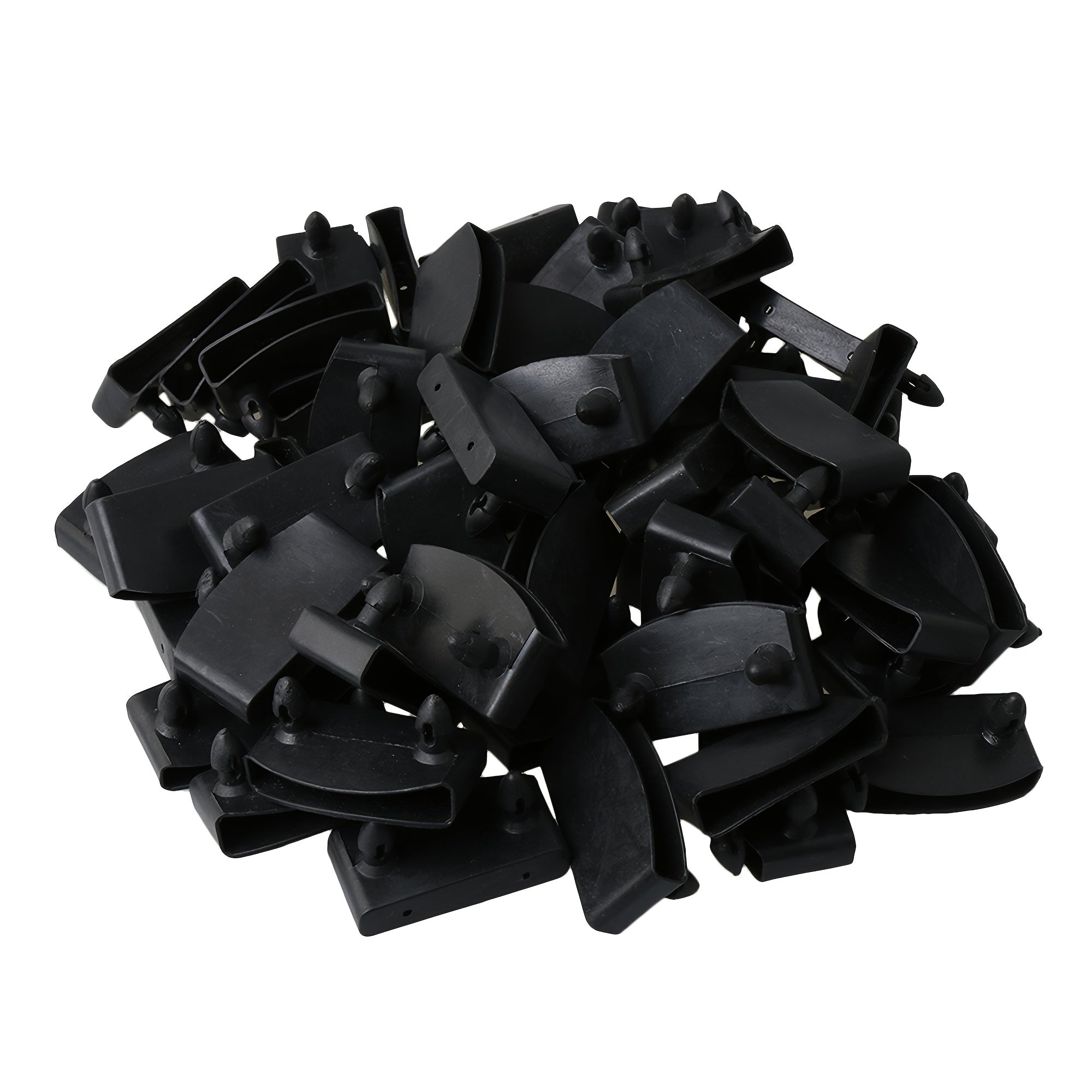 Black Plastic Bed Board Brackets 50mm Size Pack of 50