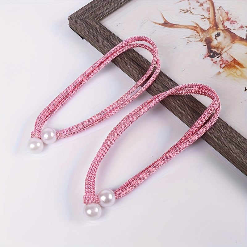 2 ta sozlanadigan bog'lovchi lenta parda bog'ichlari to'plami, uy, ofis va mehmonxona deraza bezaklari uchun ideal; zamonaviy va qulay parda kliplari