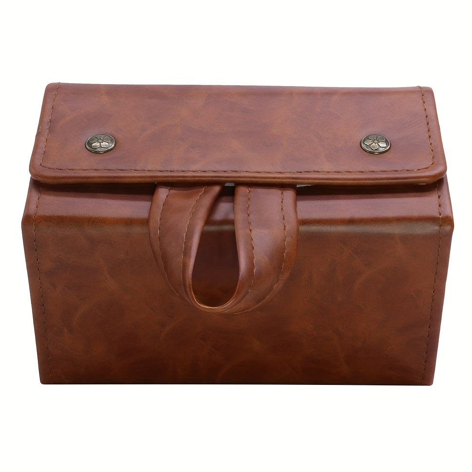 Путешествуйте стильно с 1-частным Органайзером для очков, оснащенным 5 отделениями для хранения нескольких пар очков. Эта элегантная коробка для хранения легко может висеть в вашем пространстве, чтобы держать ваши очки организованными и легко доступными.