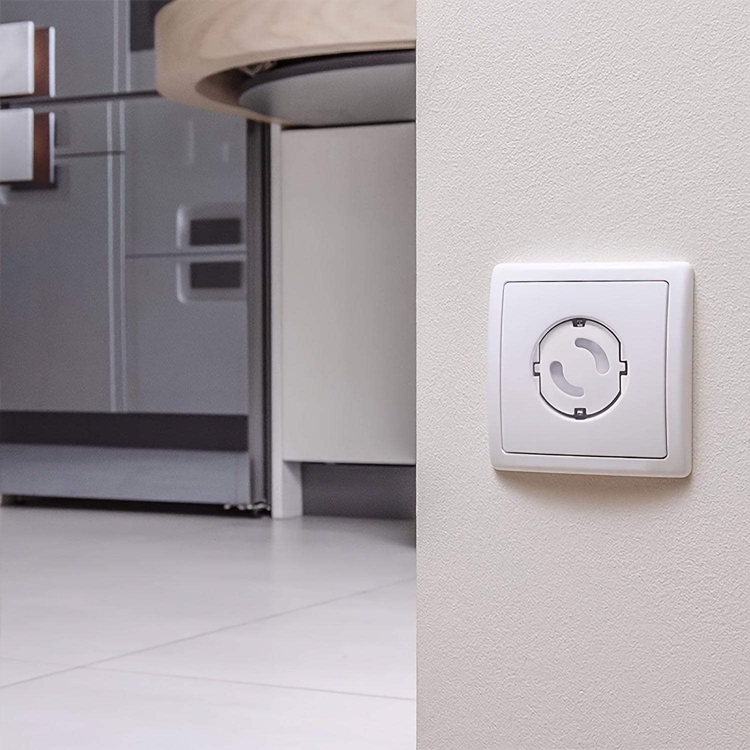 Juego de 20 cubiertas de enchufe de plástico ABS blancas para protección infantil