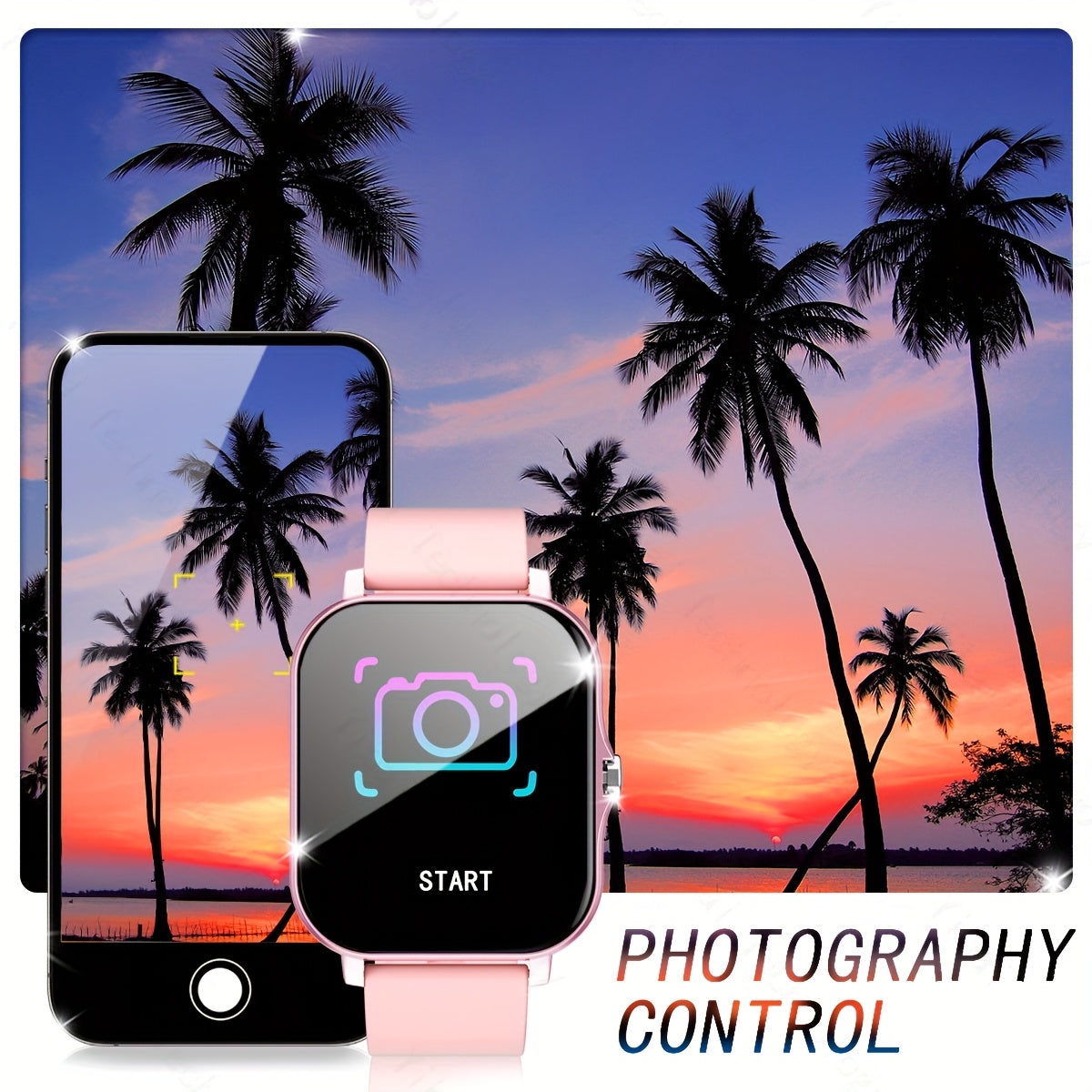 Reloj inteligente deportivo táctil HD de 1.83 pulgadas para hombres y mujeres con función de llamadas y modo multideporte