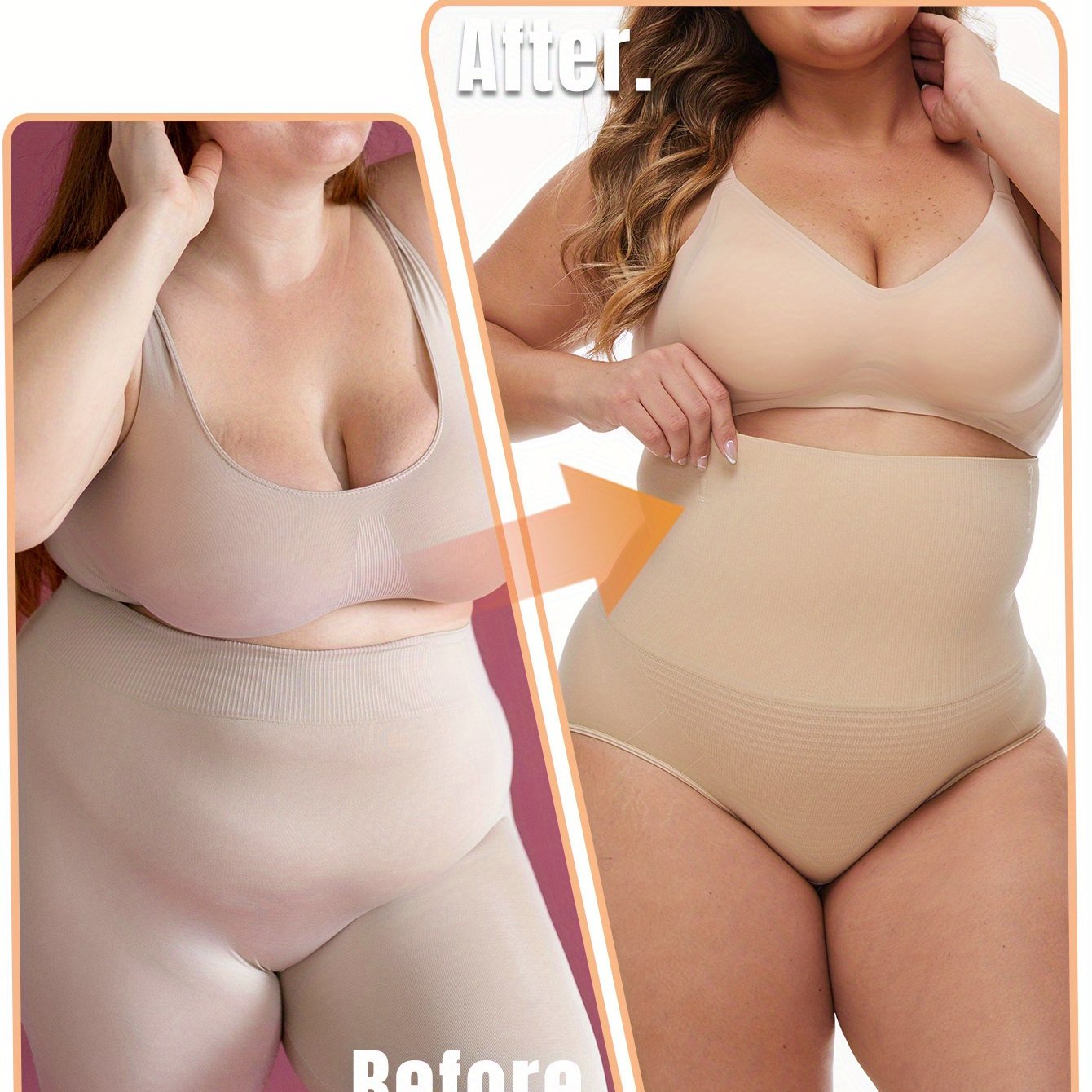 Women's Seamless High Waist Tummy Control Body Shaping Underwear