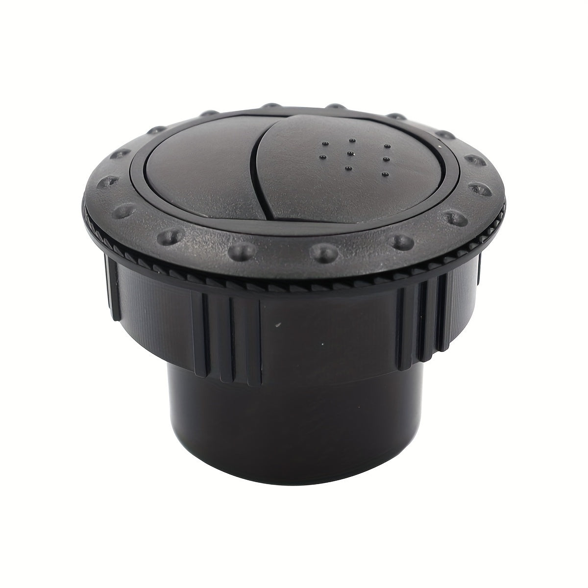 60mm Black Gray Round Car Ventilation Outlet ABS Plastic for RV ATV Bus Electric Vehicle
