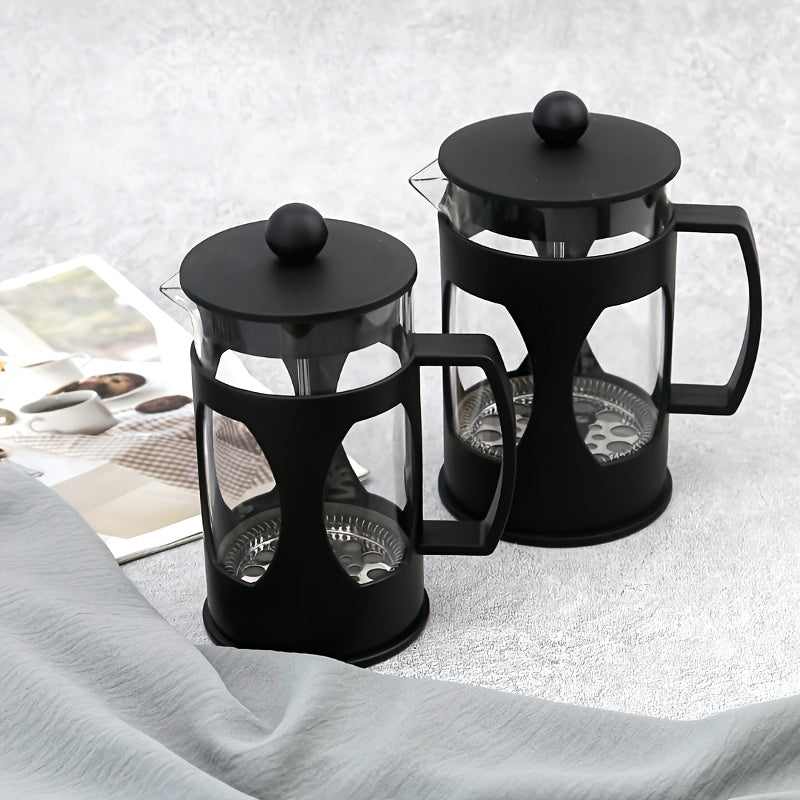 Glass French Press Coffee Maker with Stainless Steel Filter 4 Cup Capacity