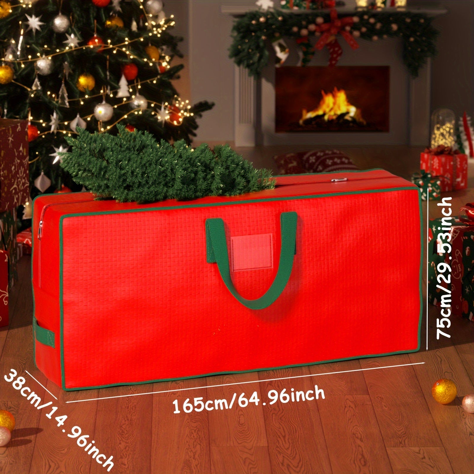 Large Capacity Foldable Storage Bag for Christmas Tree with Double Handles