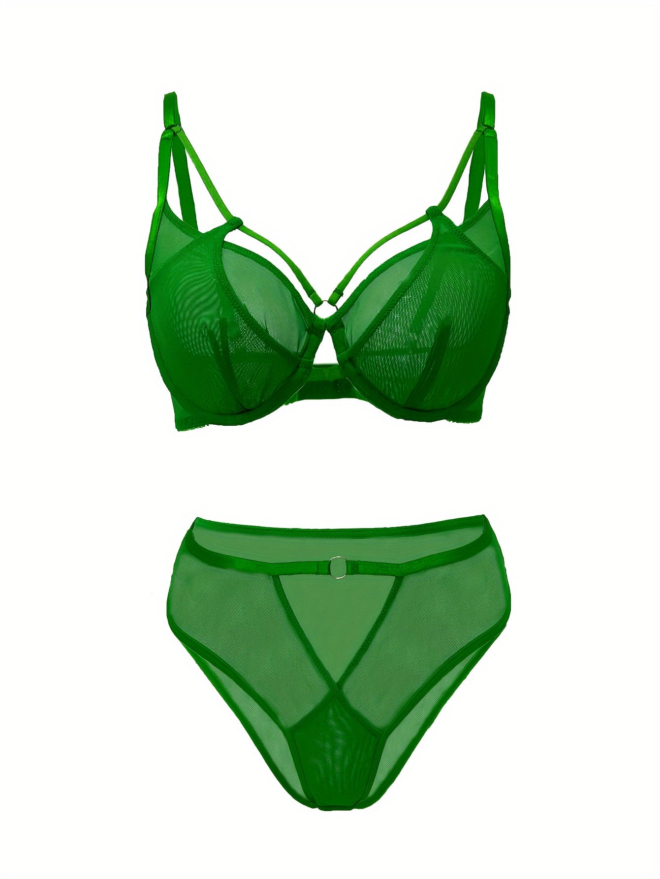 Ayollar uchun ingichka yelka tasmalari bilan sexy ichki kiyim to'plami.