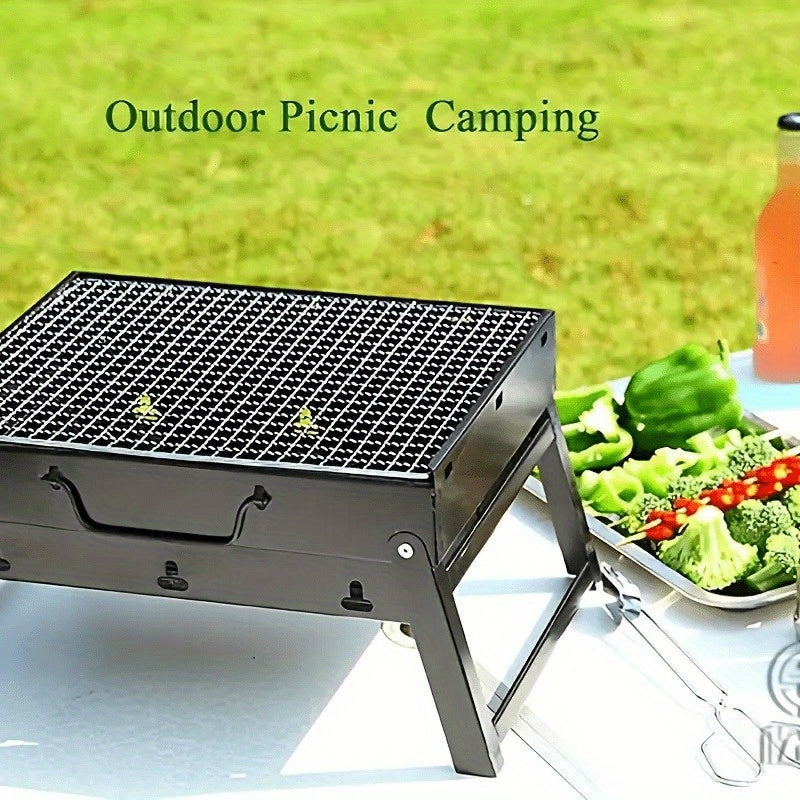 Sayohat va tashqarida ovqat pishirish uchun portativ gaz grill, kichik va yengil