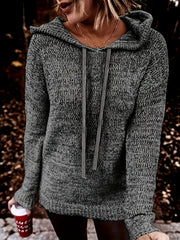 Women's Oversized Hoodie Sweater Cozy Solid Color Fall Winter Long Sleeve