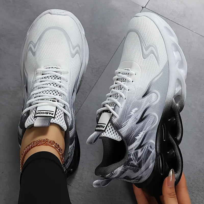 Women's Breathable Fabric Running Shoes Low-Top Casual Sneakers