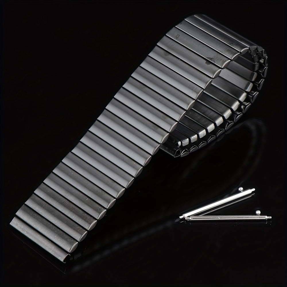 22mm Stainless Steel Elastic Watch Strap for Smartwatches Compatible with Huawei, Xiaomi, Huami