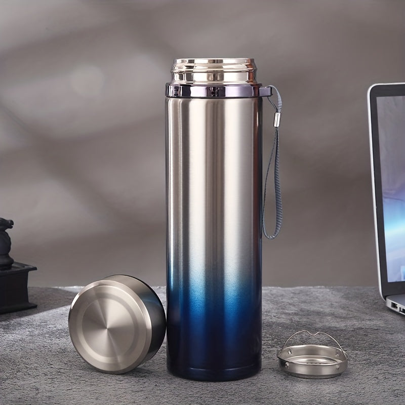 Gradient Color Vacuum Flask 304 Stainless Steel Insulated Water Bottle Hot Cold